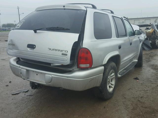 1D4HS48N83F553049 - 2003 DODGE DURANGO SL GRAY photo 4