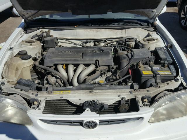 1NXBR12E5YZ403646 - 2000 TOYOTA COROLLA VE WHITE photo 7