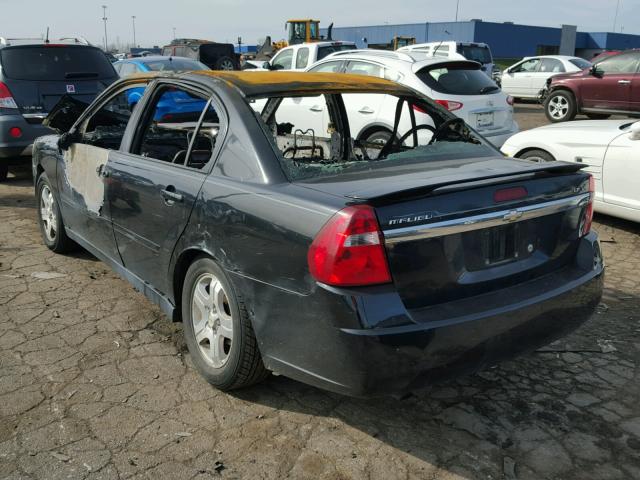 1G1ZU54805F232166 - 2005 CHEVROLET MALIBU BLACK photo 3