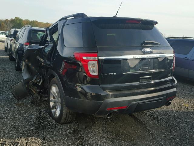 1FMHK8F80CGA08051 - 2012 FORD EXPLORER L BLACK photo 3