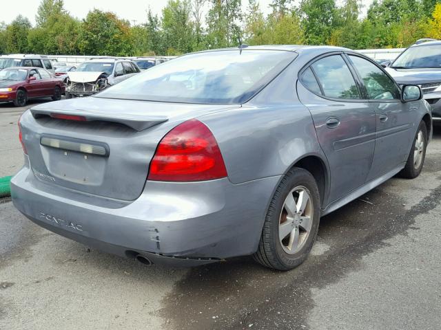 2G2WP552X81193002 - 2008 PONTIAC GRAND PRIX GRAY photo 4