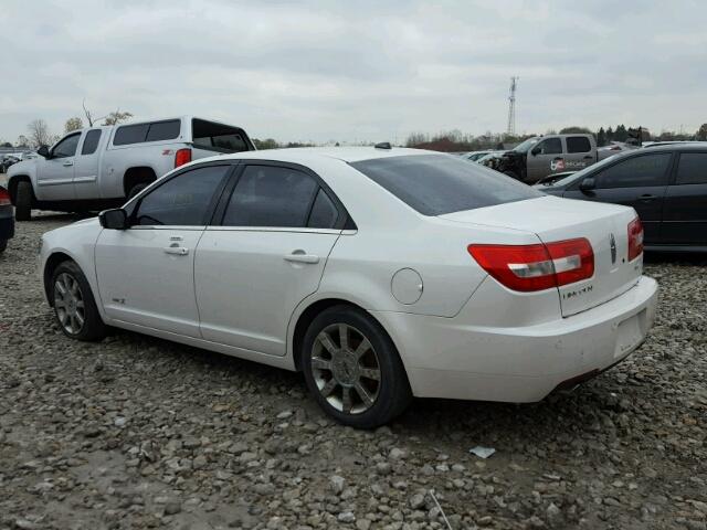 3LNHM26T49R609783 - 2009 LINCOLN MKZ WHITE photo 3