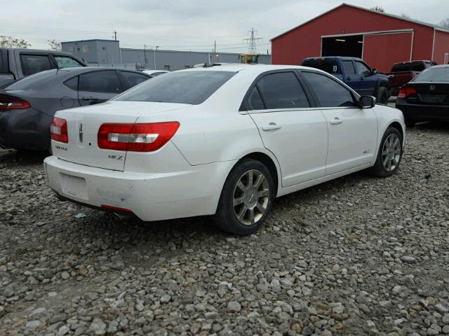 3LNHM26T49R609783 - 2009 LINCOLN MKZ WHITE photo 4