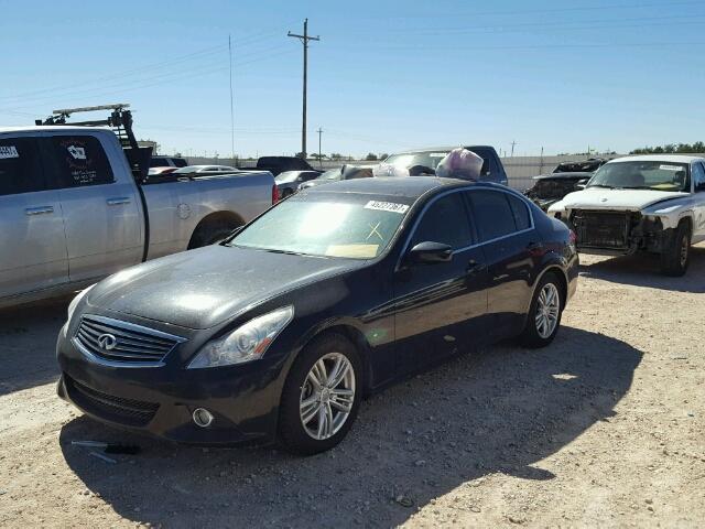 JN1CV6APXDM722526 - 2013 INFINITI G37 BASE BLACK photo 2