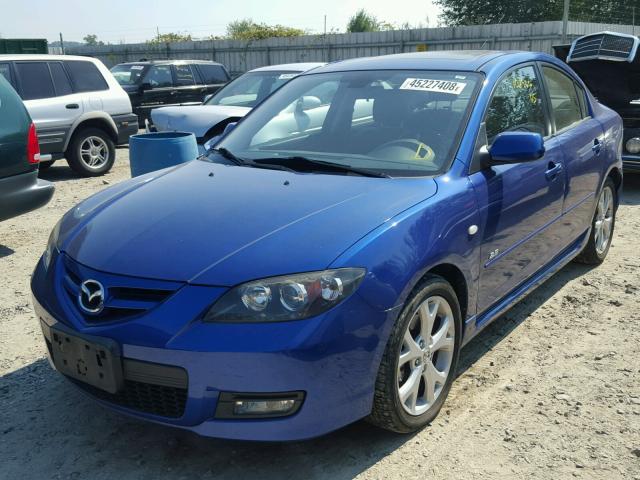 JM1BK323081866850 - 2008 MAZDA 3 S BLUE photo 2