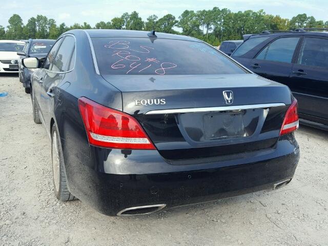 KMHGH4JH1EU076129 - 2014 HYUNDAI EQUUS SIGN BLACK photo 3