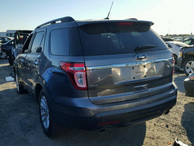 1FMHK7D81BGA94398 - 2011 FORD EXPLORER X GRAY photo 3