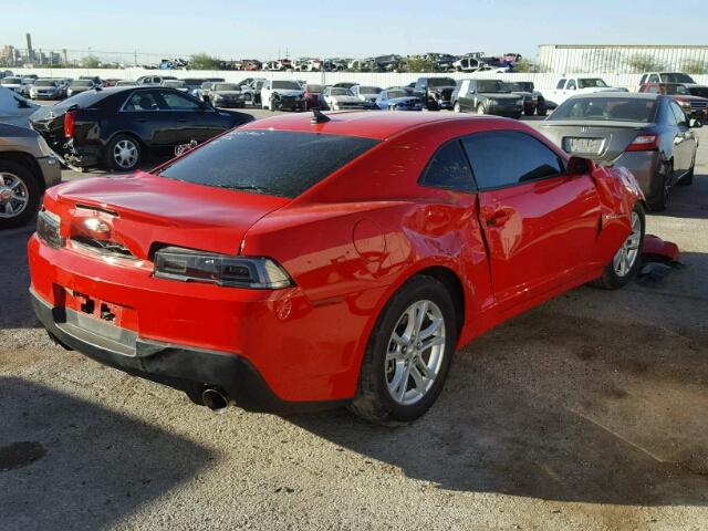 2G1FA1E36F9215373 - 2015 CHEVROLET CAMARO LS RED photo 4