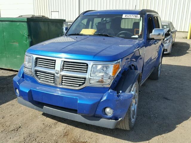 1D8GU58K17W692140 - 2007 DODGE NITRO SLT BLUE photo 2