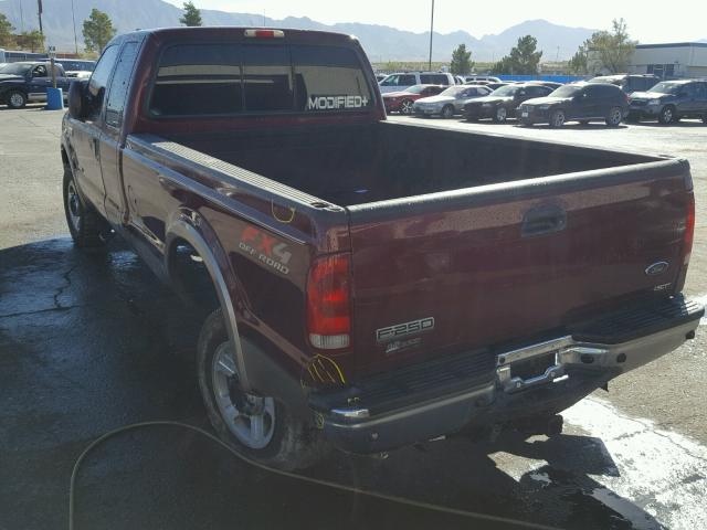 1FTSX21P86EB57475 - 2006 FORD F250 SUPER MAROON photo 3