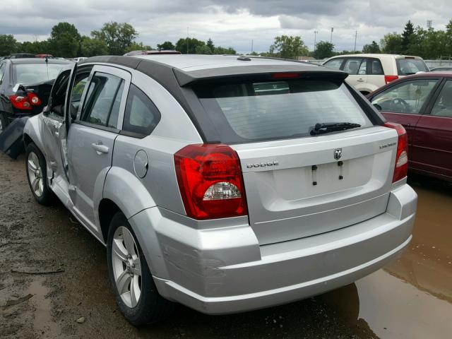 1B3CB3HA6BD295124 - 2011 DODGE CALIBER MA SILVER photo 3