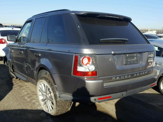 SALSK2D46BA701692 - 2011 LAND ROVER RANGE ROVE GRAY photo 3