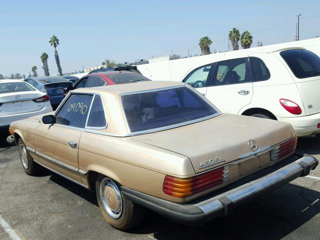 00010704412020116 - 1974 MERCEDES-BENZ 450 SL GOLD photo 3