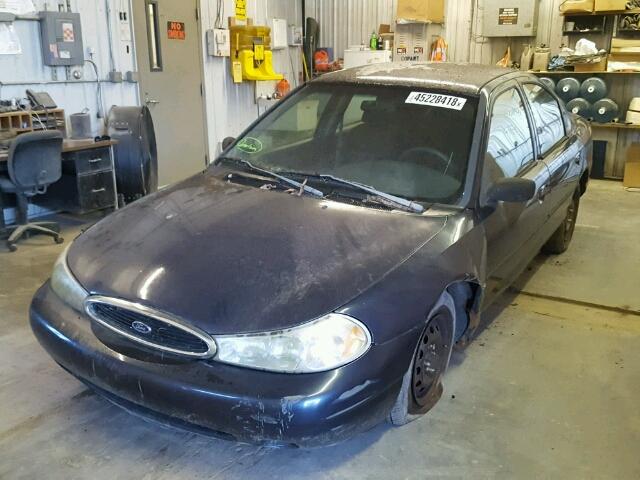 1FAFP6636YK140716 - 2000 FORD CONTOUR SE BLUE photo 2