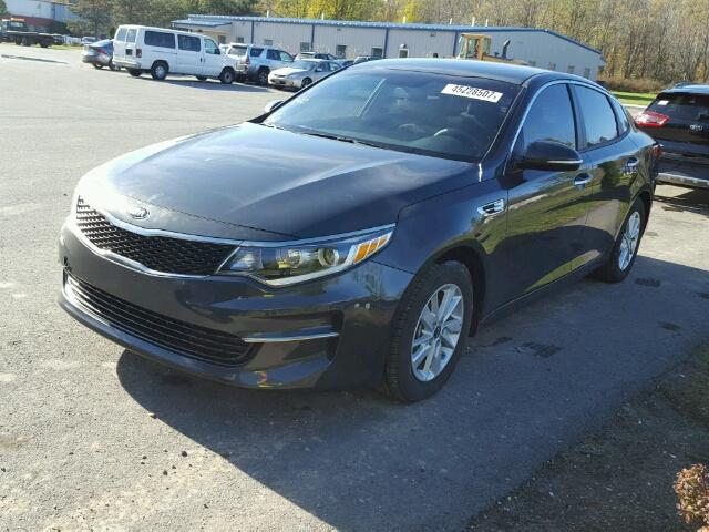 KNAGT4L34G5075829 - 2016 KIA OPTIMA BLACK photo 2