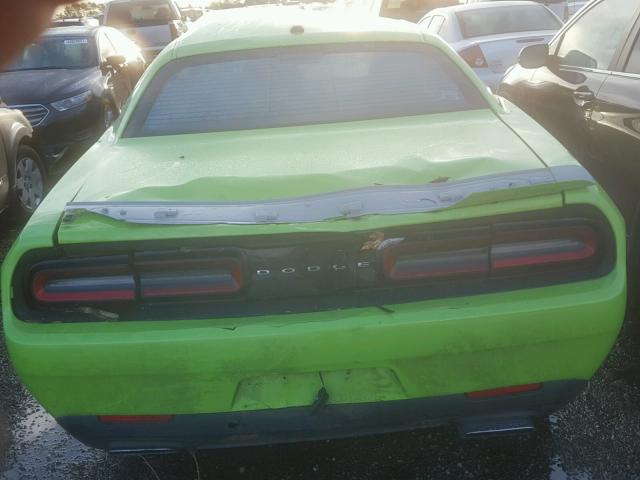 2C3CDZAT7FH708706 - 2015 DODGE CHALLENGER GREEN photo 10