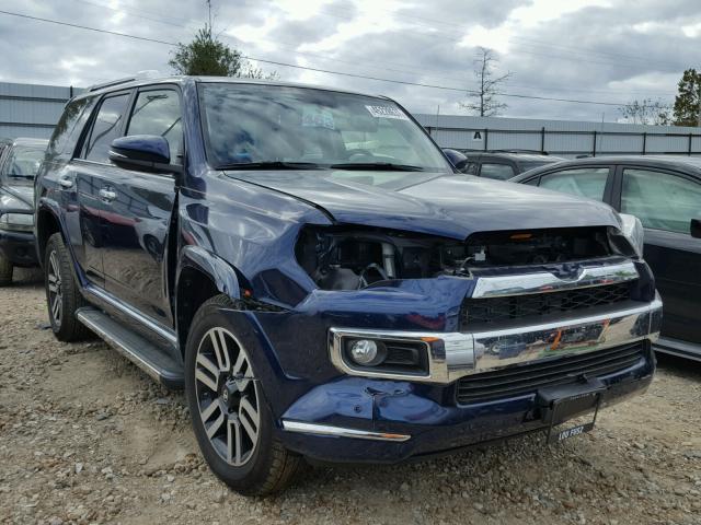 JTEBU5JR2G5390180 - 2016 TOYOTA 4RUNNER SR BLUE photo 1