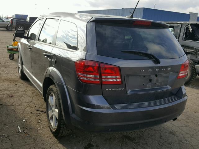 3C4PDCAB9ET124833 - 2014 DODGE JOURNEY SE GRAY photo 3