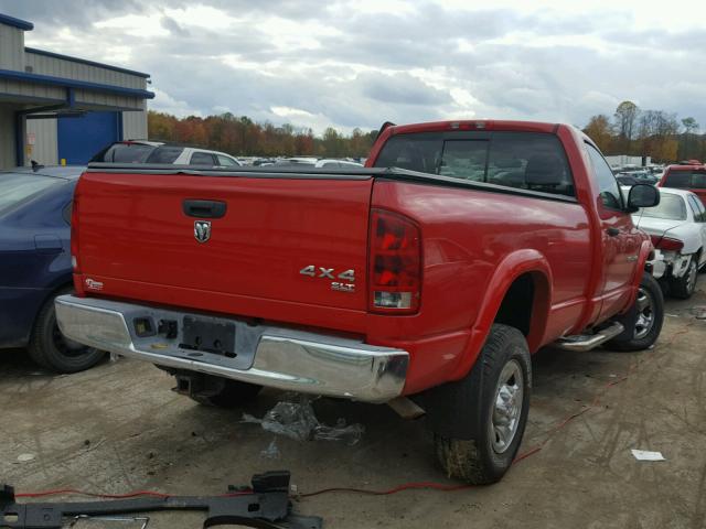 3D7KS26DX5G744268 - 2005 DODGE RAM 2500 S Qırmızı foto 4