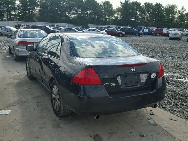 1HGCM66357A025388 - 2007 HONDA ACCORD BLACK photo 3