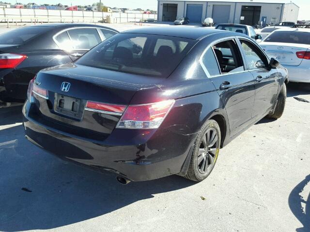 1HGCP2F78BA071776 - 2011 HONDA ACCORD EX BLACK photo 4