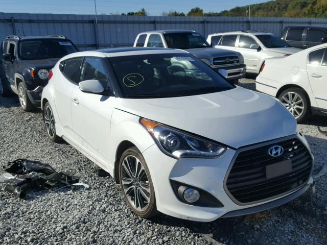 KMHTC6AE6GU282824 - 2016 HYUNDAI VELOSTER T WHITE photo 1