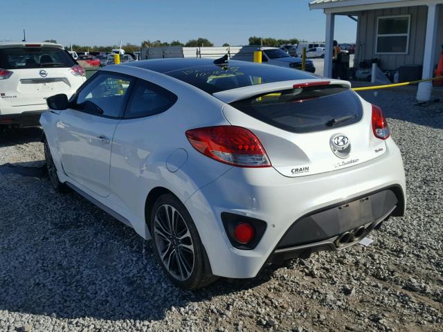 KMHTC6AE6GU282824 - 2016 HYUNDAI VELOSTER T WHITE photo 3