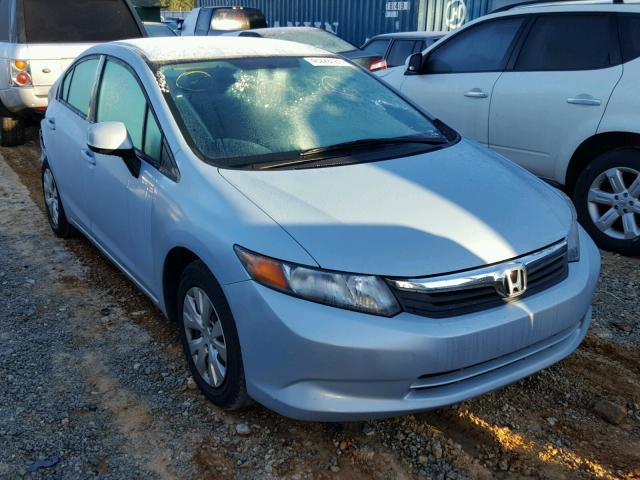 19XFB2F56CE067619 - 2012 HONDA CIVIC LX BLUE photo 1