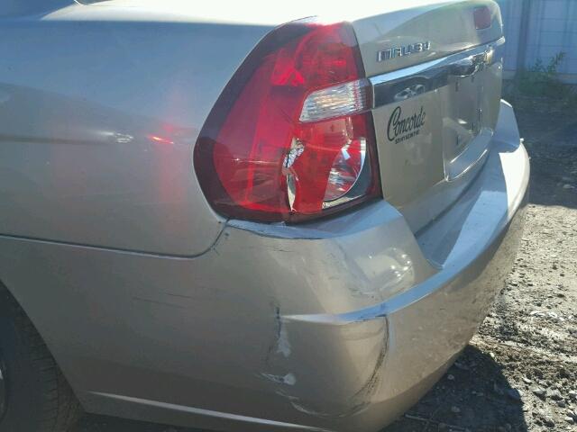 1G1ZS58F87F265630 - 2007 CHEVROLET MALIBU LS ბეჟი ფოტო 9