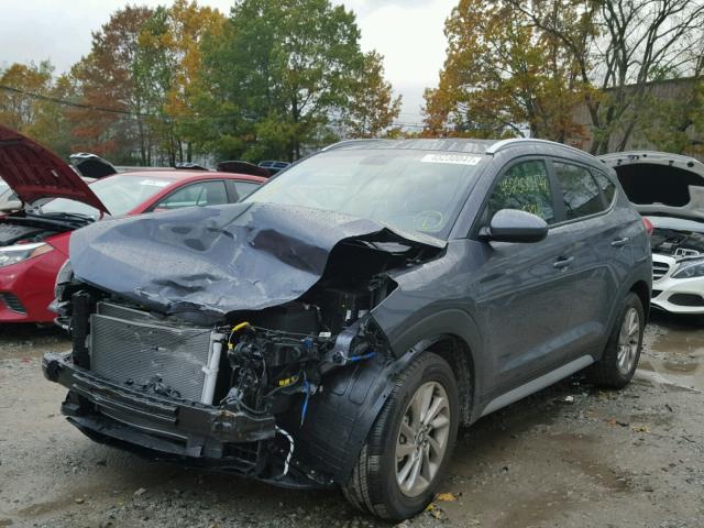 KM8J3CA46HU438438 - 2017 HYUNDAI TUCSON LIM GRAY photo 2