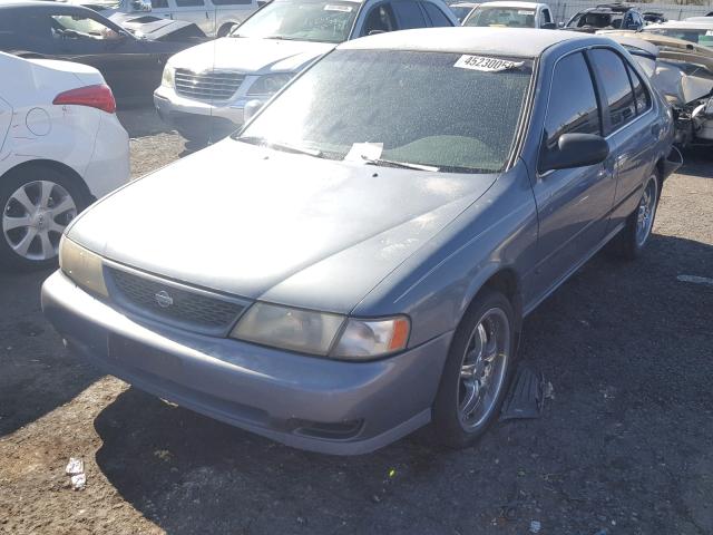 1N4AB41D6WC707608 - 1998 NISSAN SENTRA E BLUE photo 2