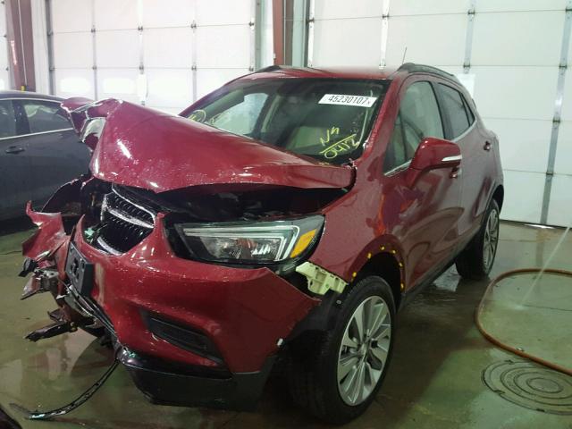 KL4CJESB2HB060412 - 2017 BUICK ENCORE PRE RED photo 2