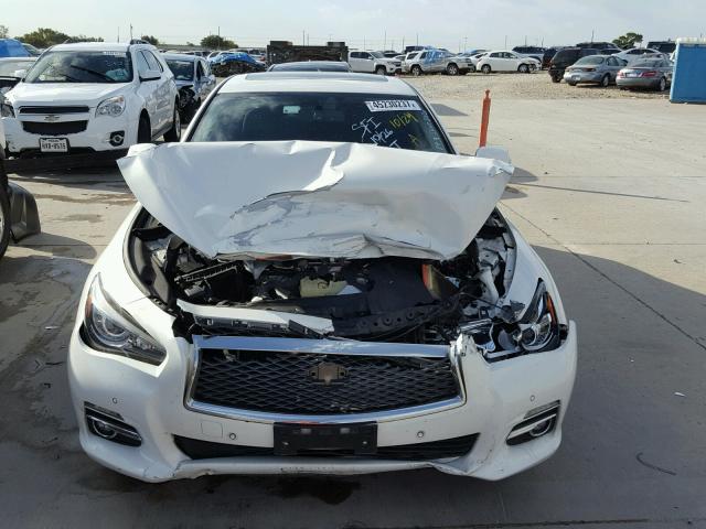 JN1AV7APXEM691504 - 2014 INFINITI Q50 WHITE photo 9