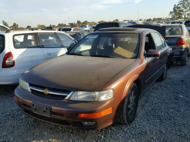 JN1CA21D4VM513519 - 1997 NISSAN MAXIMA GLE MAROON photo 2