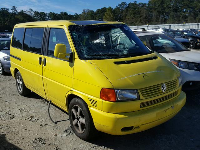 WV2MB47021H098137 - 2001 VOLKSWAGEN EUROVAN MV YELLOW photo 1