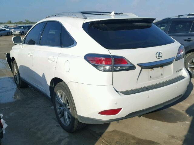 2T2ZK1BA6DC117778 - 2013 LEXUS RX 350 WHITE photo 3