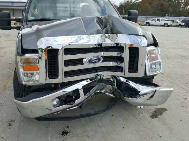 1FTNX20569EA81336 - 2009 FORD F250 SUPER GRAY photo 9