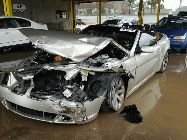 WBAEK13476CN75463 - 2006 BMW 650I SILVER photo 2