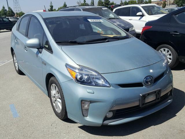 JTDKN3DP7C3008327 - 2012 TOYOTA PRIUS PLUG TEAL photo 1