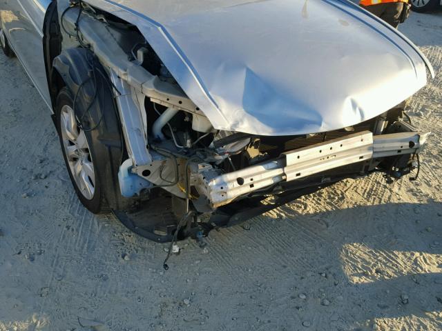 1HGCP26899A026168 - 2009 HONDA ACCORD EXL SILVER photo 9