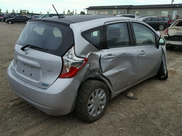 3N1CE2CP9EL413213 - 2014 NISSAN VERSA NOTE SILVER photo 4