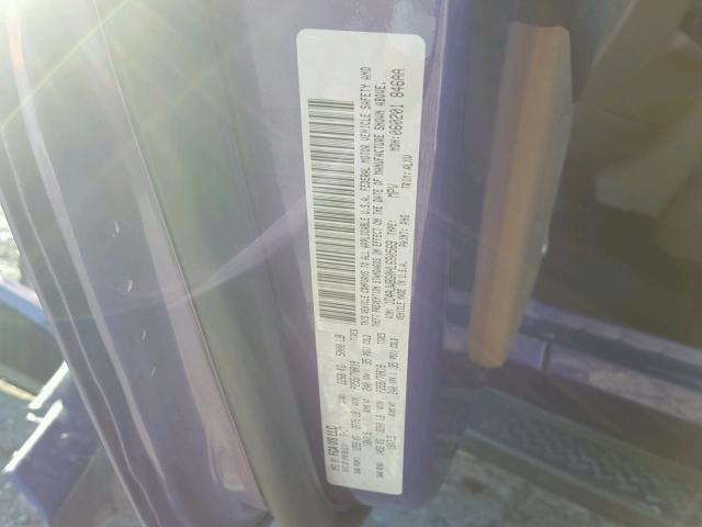 1C4AJWBG0HL680569 - 2017 JEEP WRANGLER S იასამნისფერი ფოტო 10