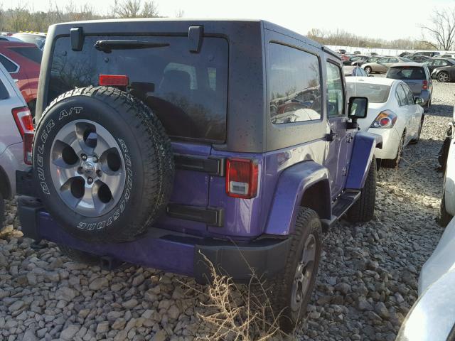 1C4AJWBG0HL680569 - 2017 JEEP WRANGLER S PURPLE photo 4