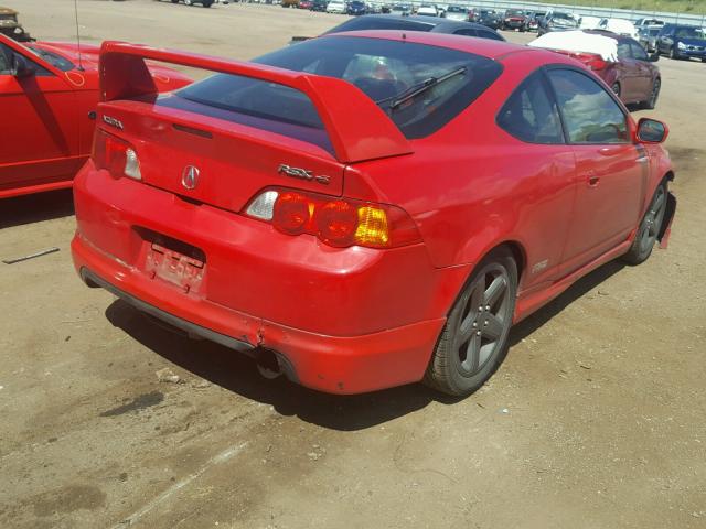 JH4DC53062C014583 - 2002 ACURA RSX TYPE-S RED photo 4