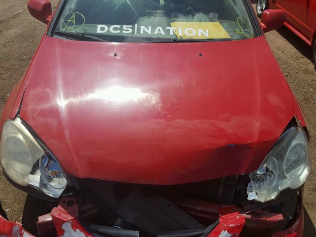 JH4DC53062C014583 - 2002 ACURA RSX TYPE-S RED photo 7