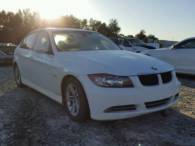 WBAVA37548NL52189 - 2008 BMW 328 WHITE photo 1