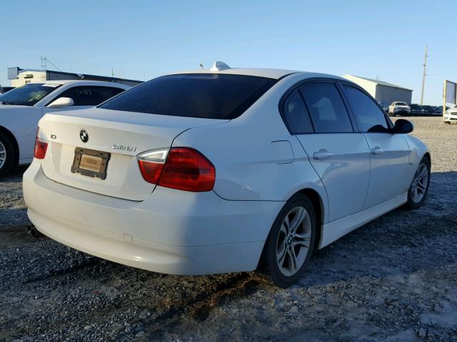 WBAVA37548NL52189 - 2008 BMW 328 WHITE photo 4