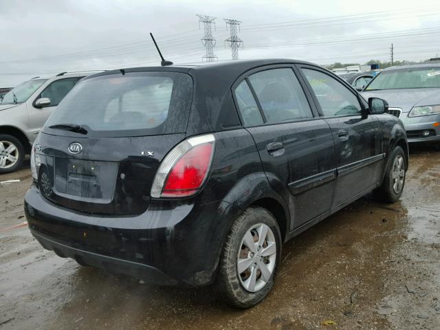 KNADH5A33B6809070 - 2011 KIA RIO BASE BLACK photo 4