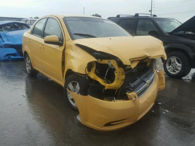 KL1TD56E89B347263 - 2009 CHEVROLET AVEO LS YELLOW photo 1