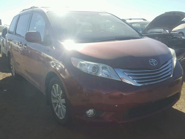 5TDDK3DC9BS018367 - 2011 TOYOTA SIENNA RED photo 1